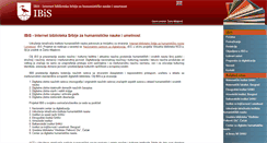 Desktop Screenshot of ibis.mi.sanu.ac.rs